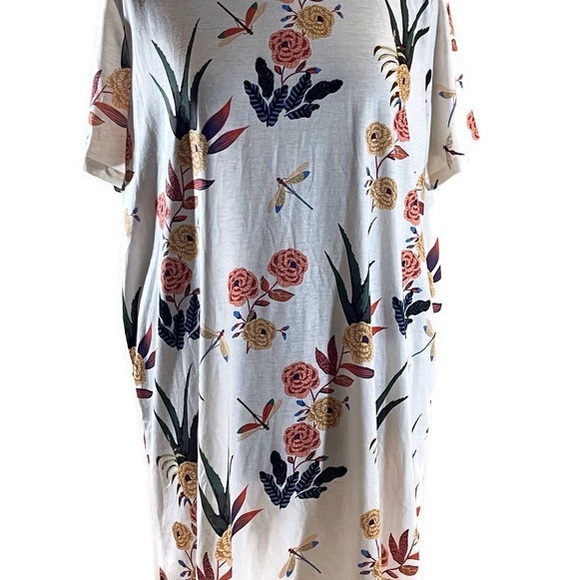 Shein Floral T Shirt Dress - Picture 7 of 8
